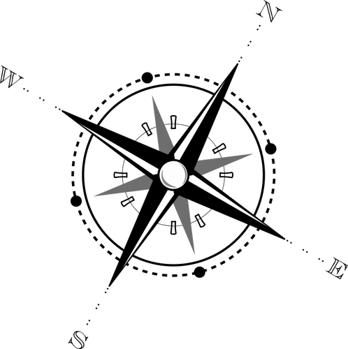 498x500 Compass Vector Icon