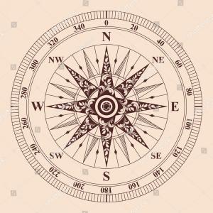 300x300 Old Vintage Compass Vector Rose Wind Hoodamathrun