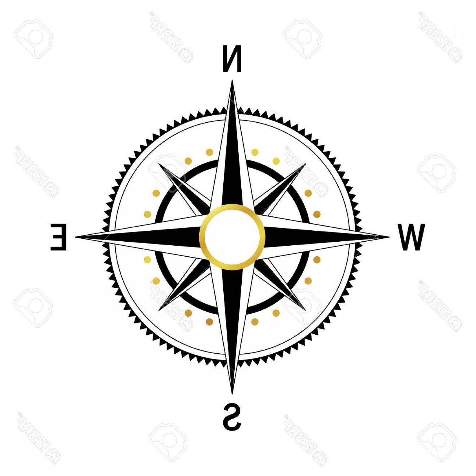 1560x1560 Photostock Vector Isolated Vector Compass Vector Geo Mark Wind