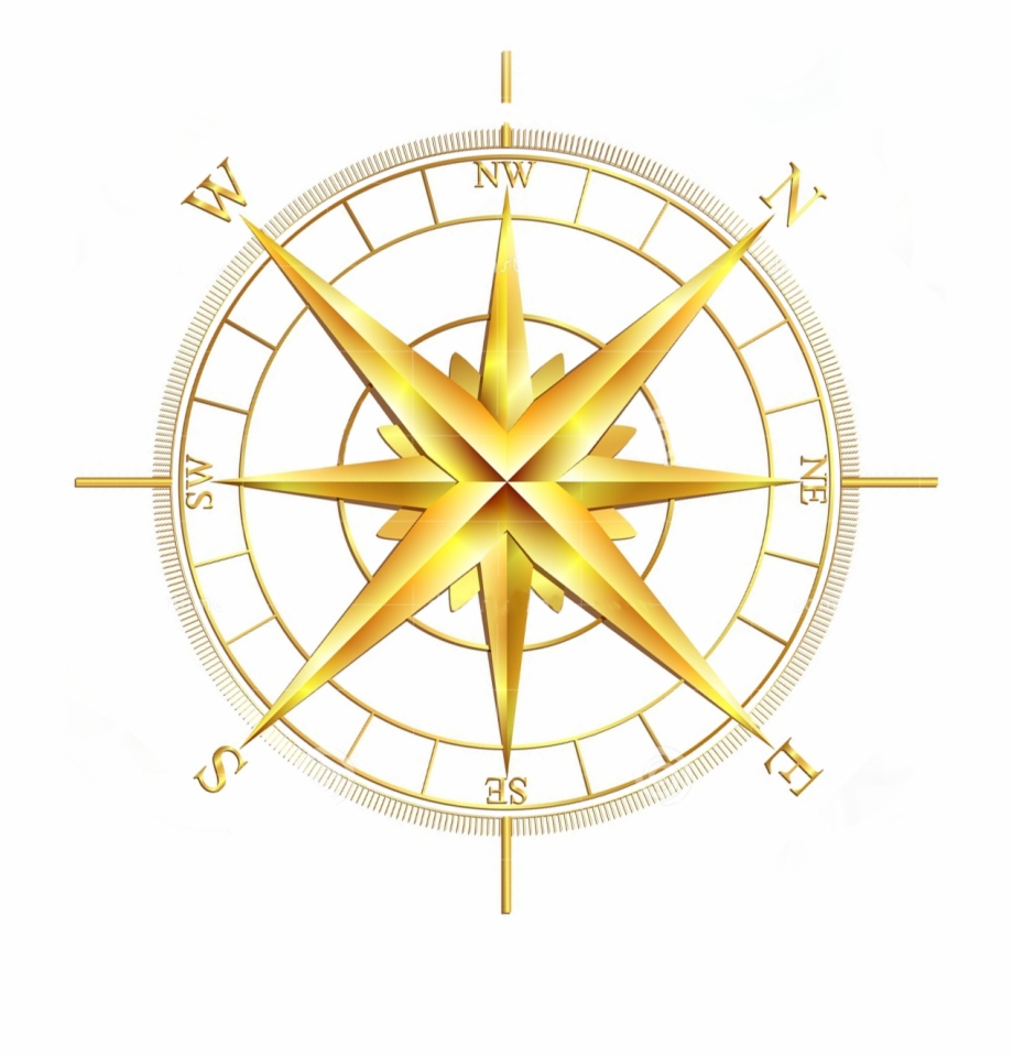 920x960 Download Vector Gold Compass Rose Clipart Compass Rose