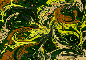 300x211 Complex Florid Pattern In Yellow And Green Tones