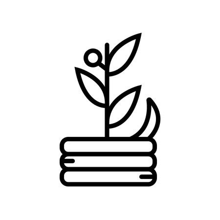 450x450 Compost Icon Vector Isolated On White Background, Compost