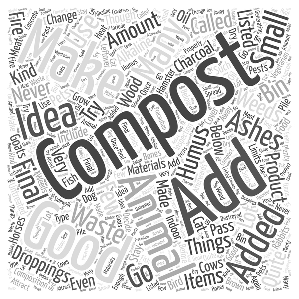 600x600 What Not To Compost Word Cloud Background Vector Free Download