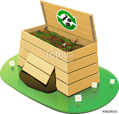 500x481 Wooden Compost Bin Open Stock Image And Royalty Free Vector