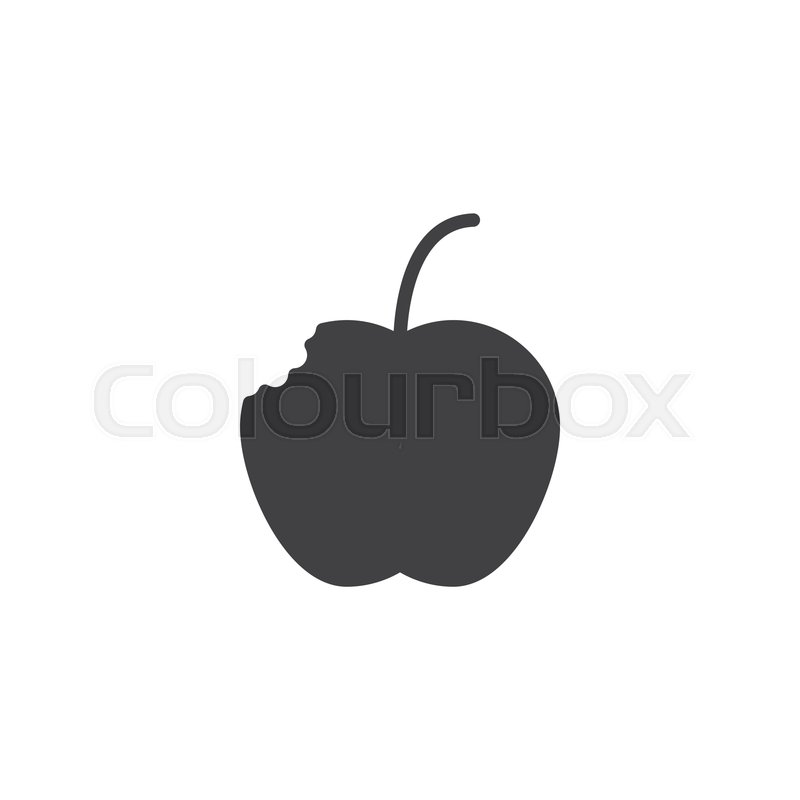 800x800 Apple Fruit Compost Vector Icon Stock Vector Colourbox