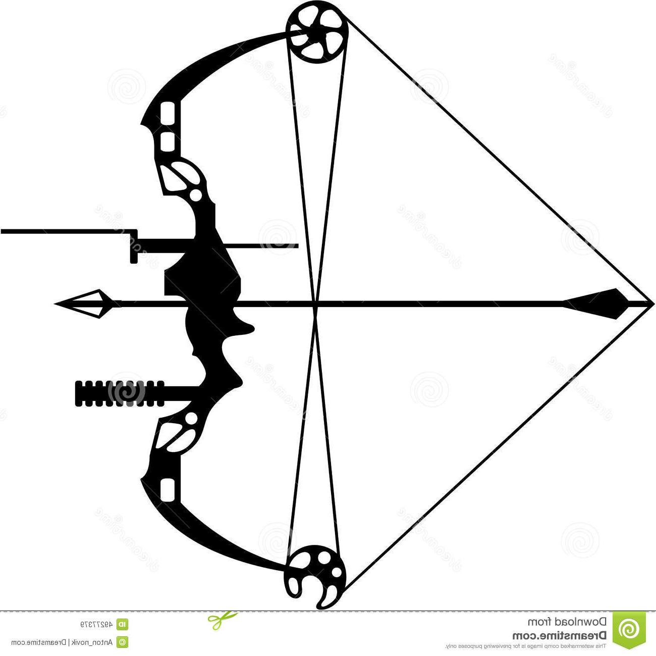 Compound Bow Vector At Collection Of Compound Bow Vector Free For Personal Use 9669