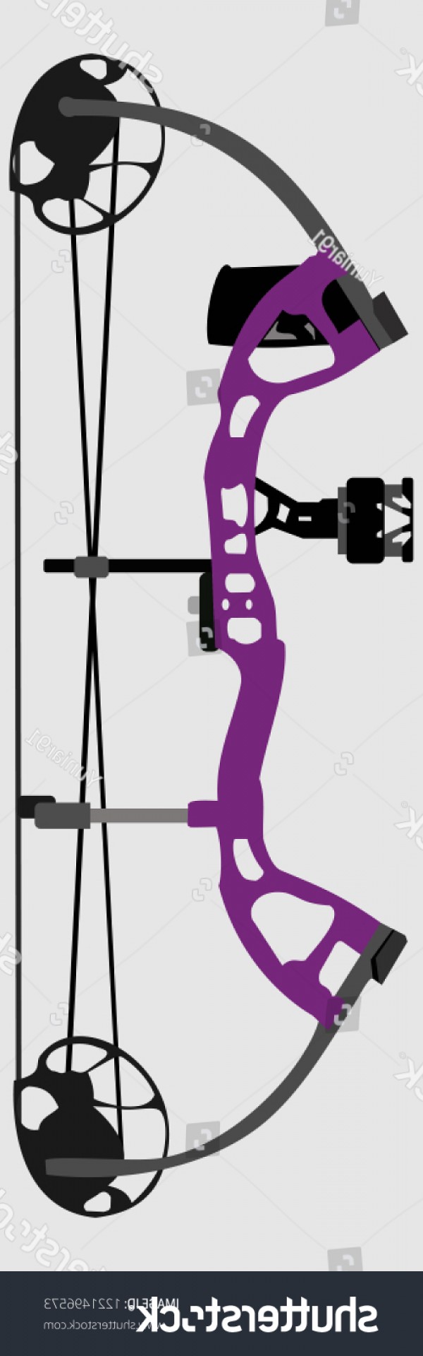 Sport Compound Bow Vector Illustration Hoodamathrun 600x1920 Sport Compound Bow Vector Illustration Hoodamathrun