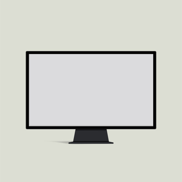 626x626 Vector Of Computer Monitor Icon Vector Free Download