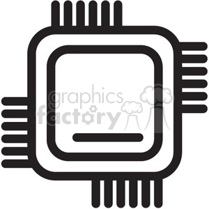 300x300 Cpu Computer Chip Vector Icon Clipart Royalty Free Gif, Png