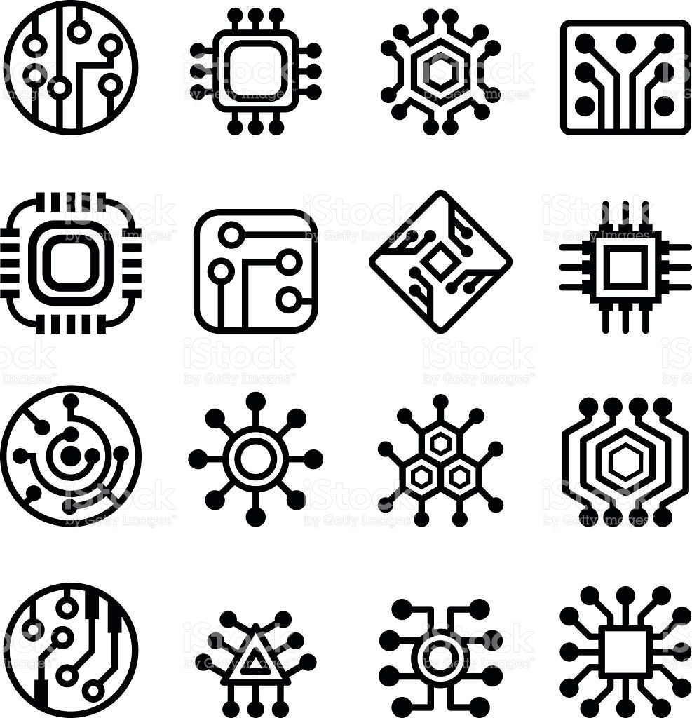 987x1024 Image Result For Circuit Vector Like Computer Tattoo, Circuit