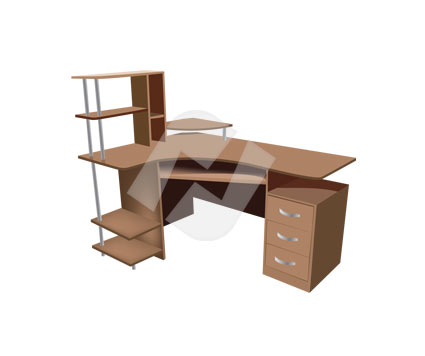 Computer Desk Vector Clip Art 425x356 Computer Desk Vector Clip Art