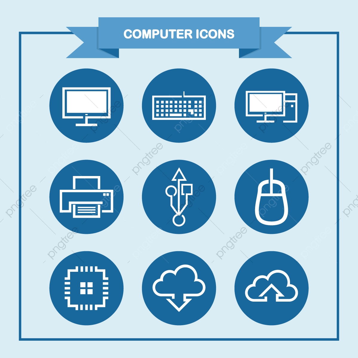 1200x1200 Simple Computer Icons Vector Graphic Set, Png, Computer, Icon Png