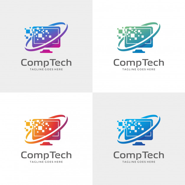 626x626 Computer Logo Design Template Vector Premium Download