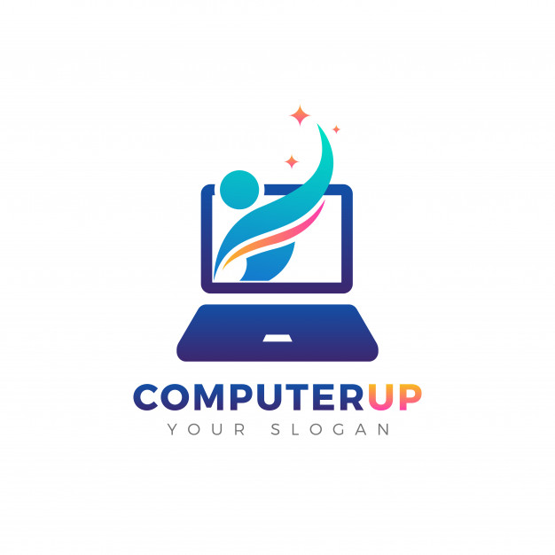 626x626 Laptop Notebook Computer Logo Vector Vector Premium Download