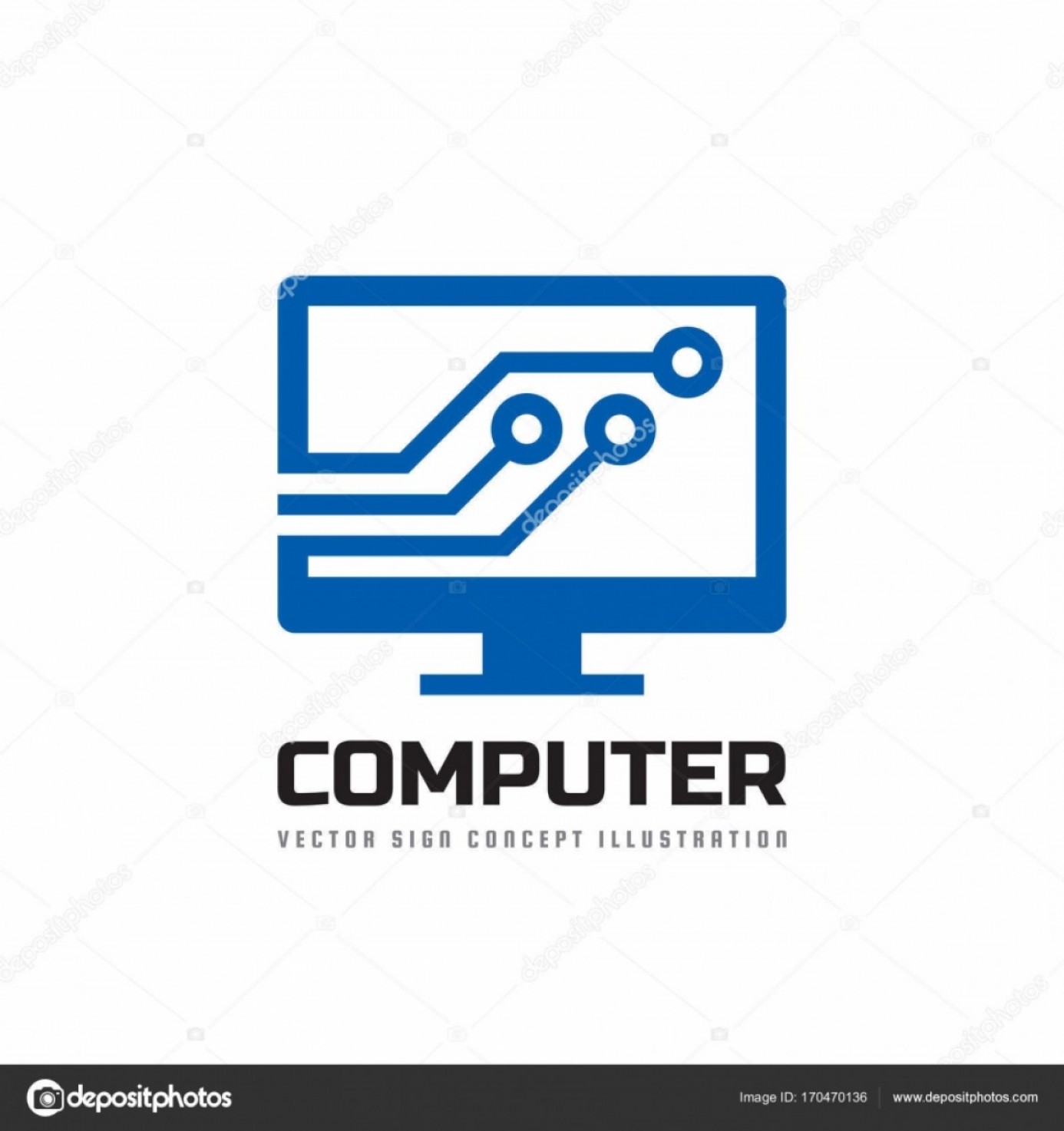 Computer Logo Vector At Vectorified Collection Of Computer Logo ...