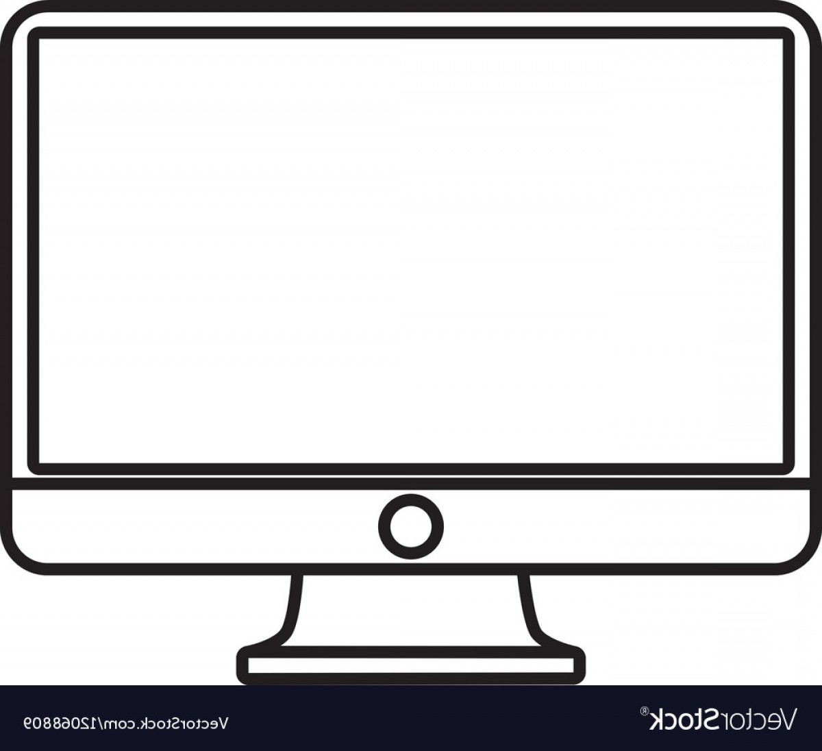 Computer Screen Monitor Technology Outline Vector Handandbeak 1200x1096 Computer Screen Monitor Technology Outline Vector Handandbeak