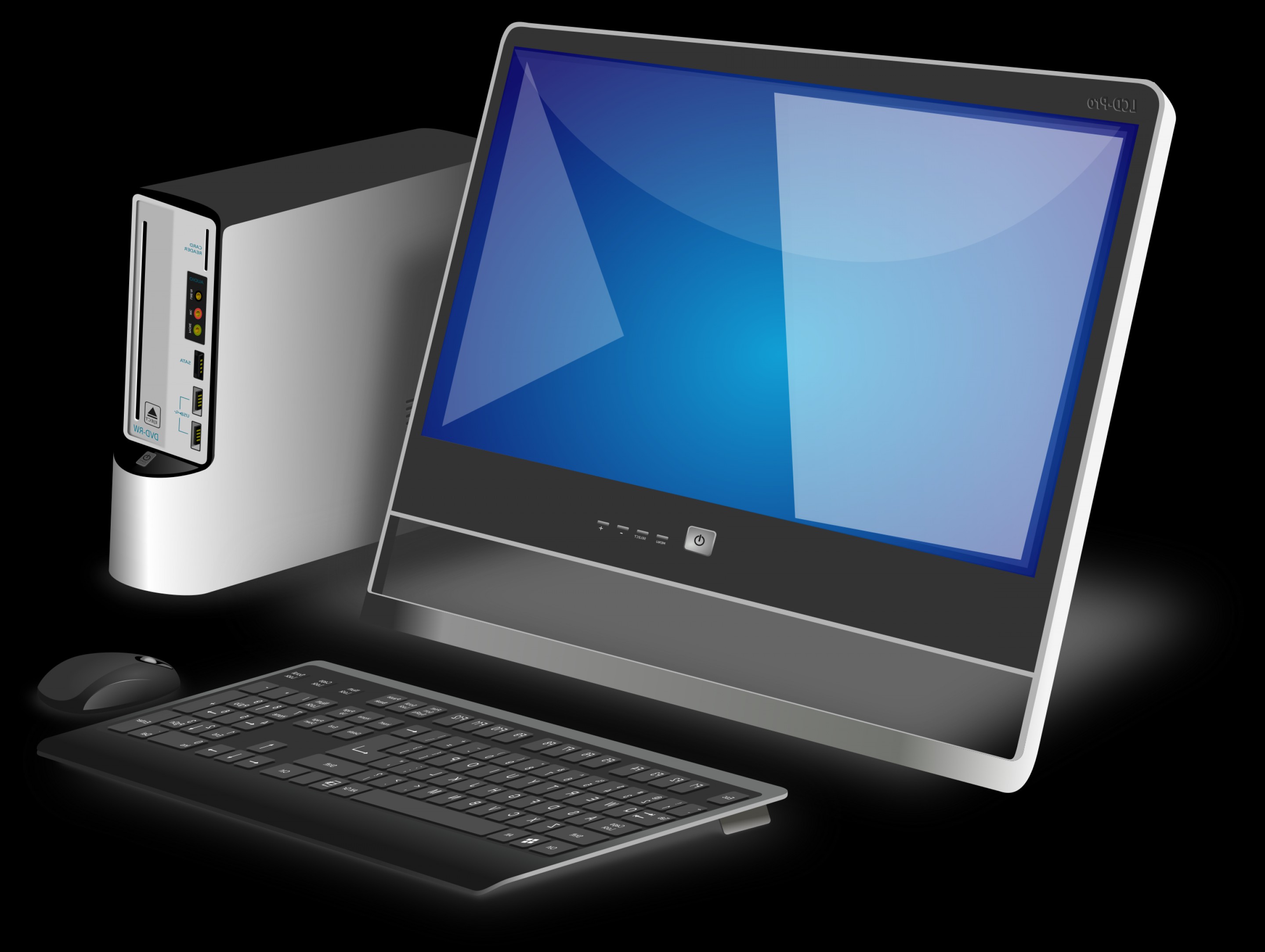 Desktop Computer With Monitor Vector Clipart Newwaysys 2880x2167 Desktop Computer With Monitor Vector Clipart Newwaysys