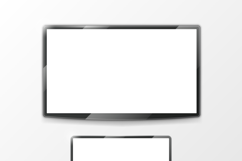 Lcd Monitor, Computer Display And Smart Tv Screen Vector Mockups 800x533 Lcd Monitor, Computer Display And Smart Tv Screen Vector Mockups