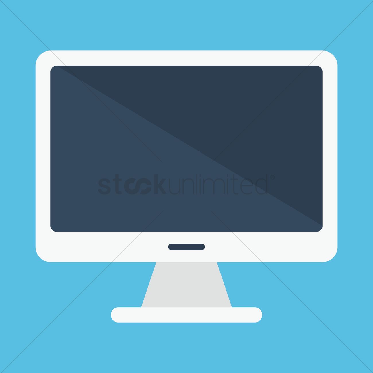 Monitor Vector Image 1300x1300 Monitor Vector Image