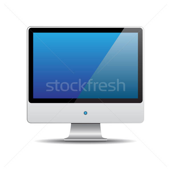 Vector Computer Monitor Vector Illustration Vladimir Gladcov 600x600 Vector Computer Monitor Vector Illustration Vladimir Gladcov