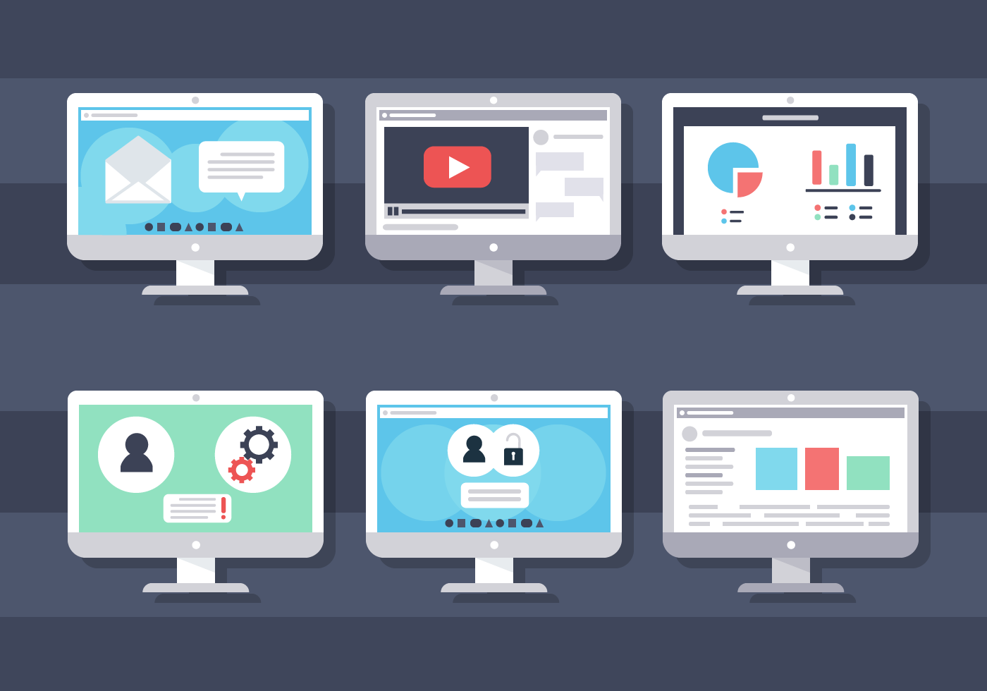 Computer Screen Free Vector Art 1400x980 Computer Screen Free Vector Art