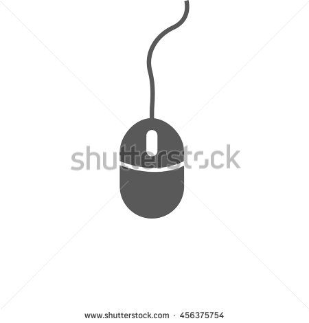450x470 Computer Mouse Vector Icon Isolated On White Background For Your