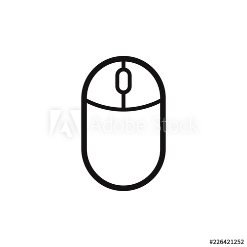 500x500 Computer Mouse Vector Icon