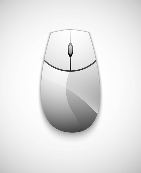 491x600 Computer Mouse Vector Icon Illustration Design Free Vector