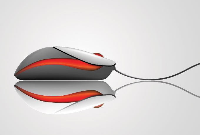 680x460 Free Computer Mouse Vector Side View