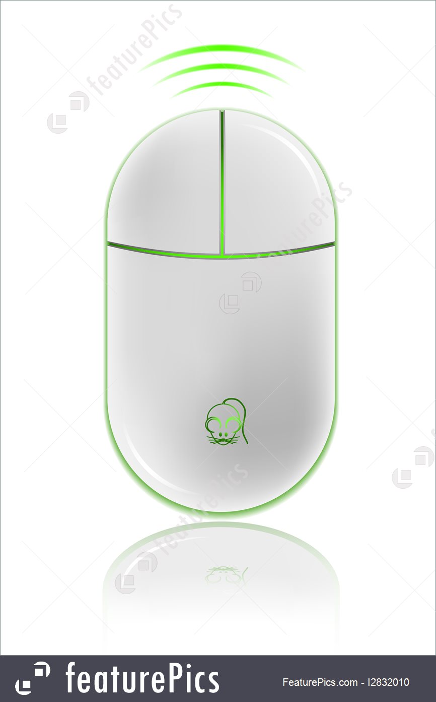 866x1392 Realistic Computer Mouse, Vector