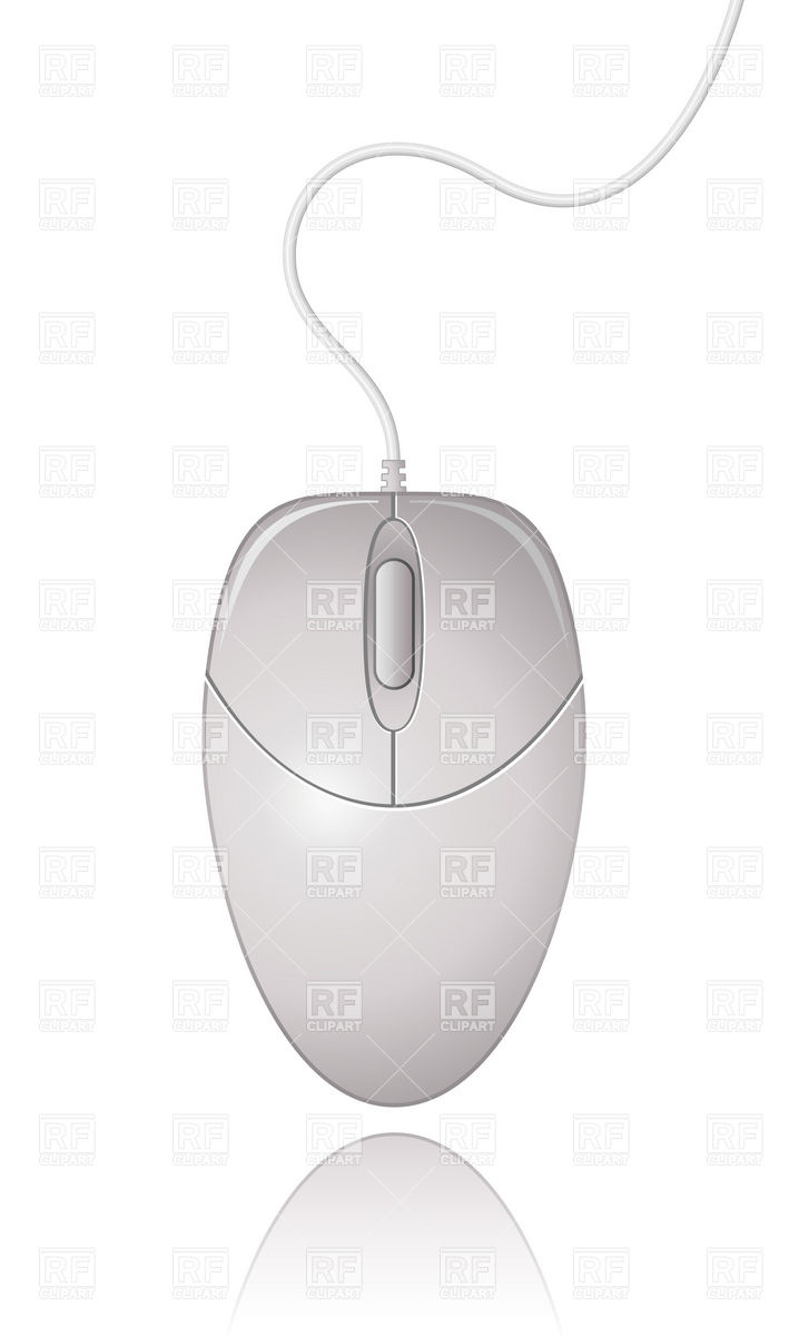 718x1200 White Computer Mouse Vector Image Of Objects Frbird