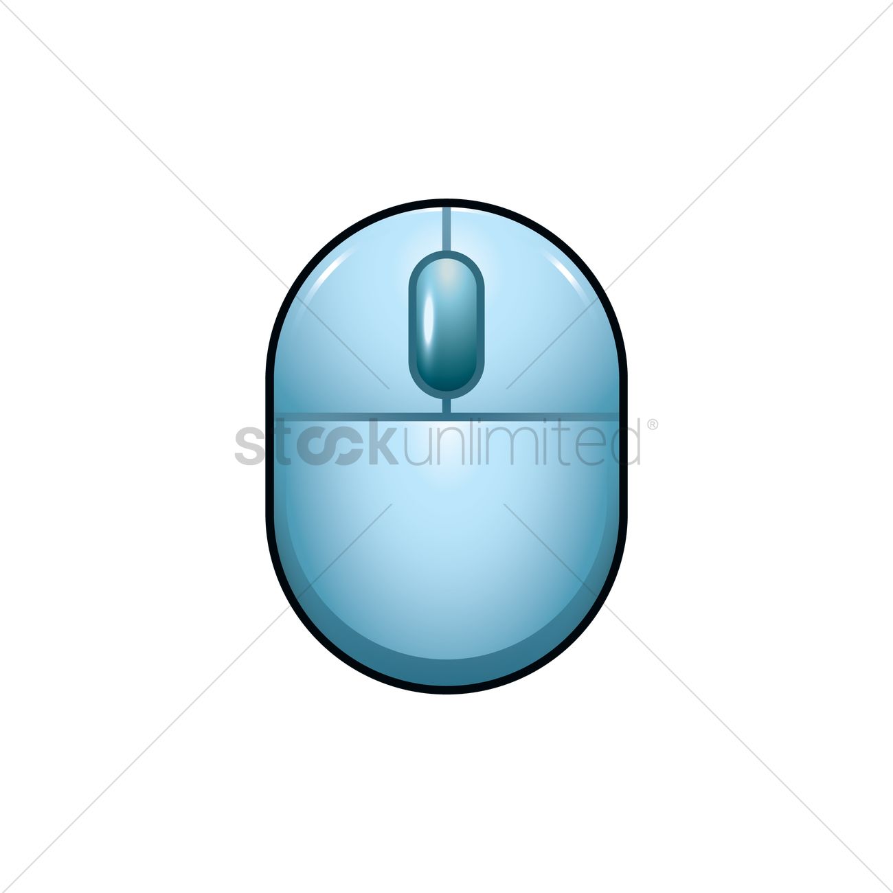 1300x1300 Computer Mouse Vector Image