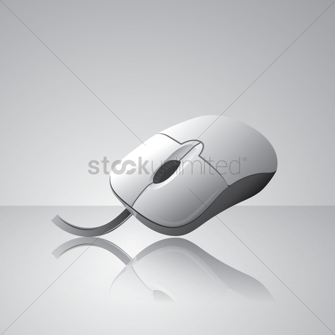 1300x1300 Computer Mouse Vector Image