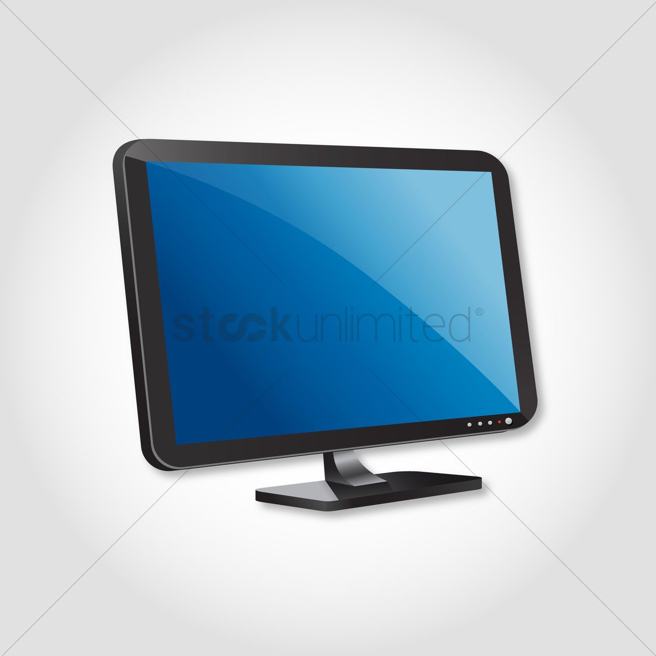 1300x1300 Computer Monitor Vector Image