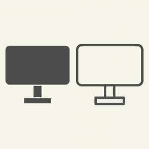 300x300 Photostock Vector Monitor Vector Icon Pc Screen Icon Pc Monitor