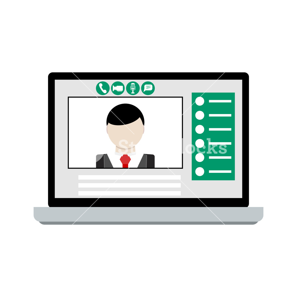 1000x1000 Video Call On Laptop Communication Computer Online, Chat Web