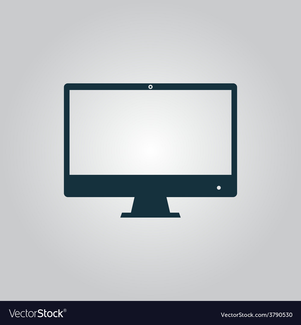 1000x1080 Computer Monitor Icon Vector