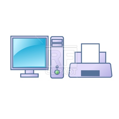 Computer And Printer Free Vector Image Vector Artwork Of Objects 400x400 Computer And Printer Free Vector Image Vector Artwork Of Objects