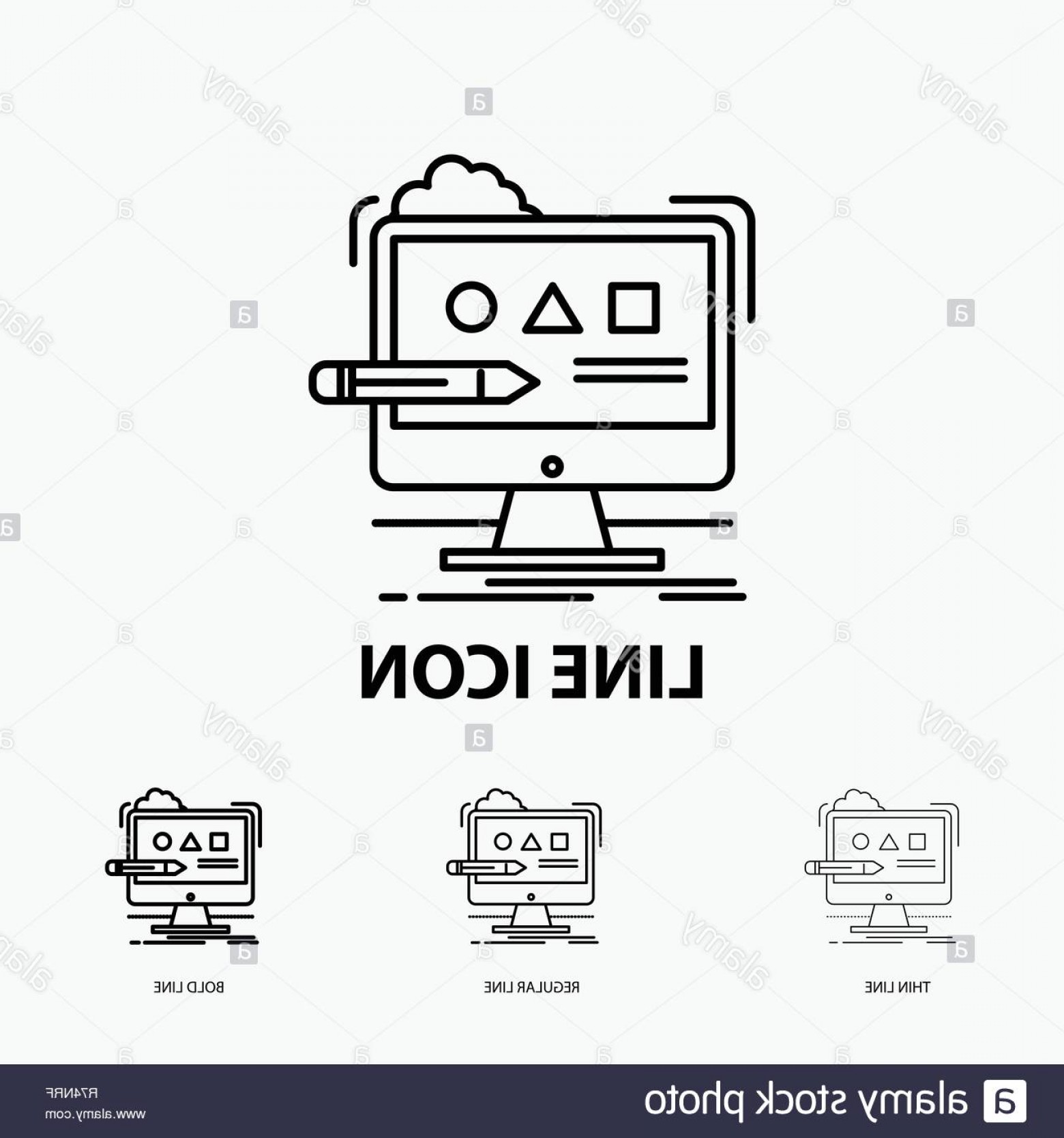 Art Computer Design Digital Studio Icon In Thin Regular And Bold 1560x1668 Art Computer Design Digital Studio Icon In Thin Regular And Bold