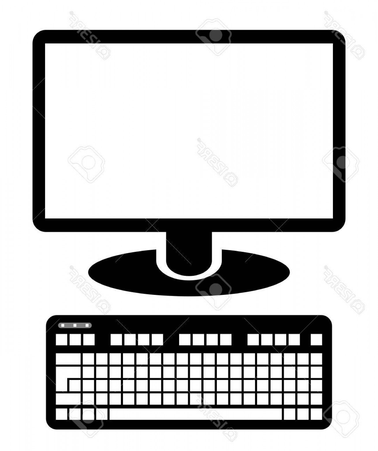 Photostock Vector Computer Display Icon With Keyboard Computer 1309x1560 Photostock Vector Computer Display Icon With Keyboard Computer