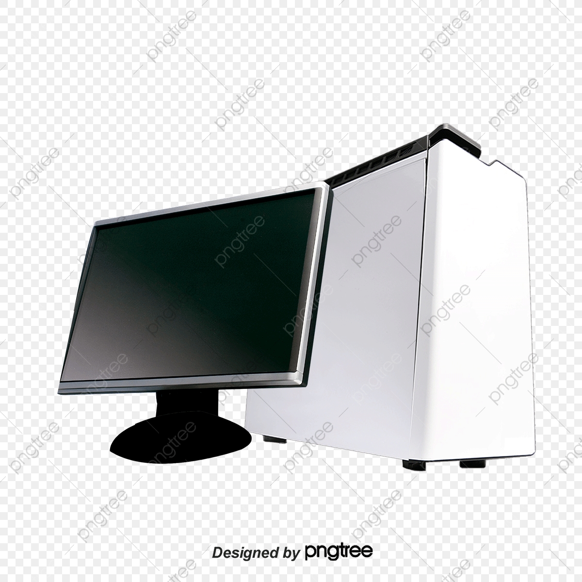 1200x1200 Vector Cartoon Desktop Computer Free Material, Cartoon Vector