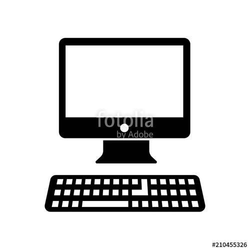 500x500 Computer Icon Vector Icon Simple Element Illustration Computer