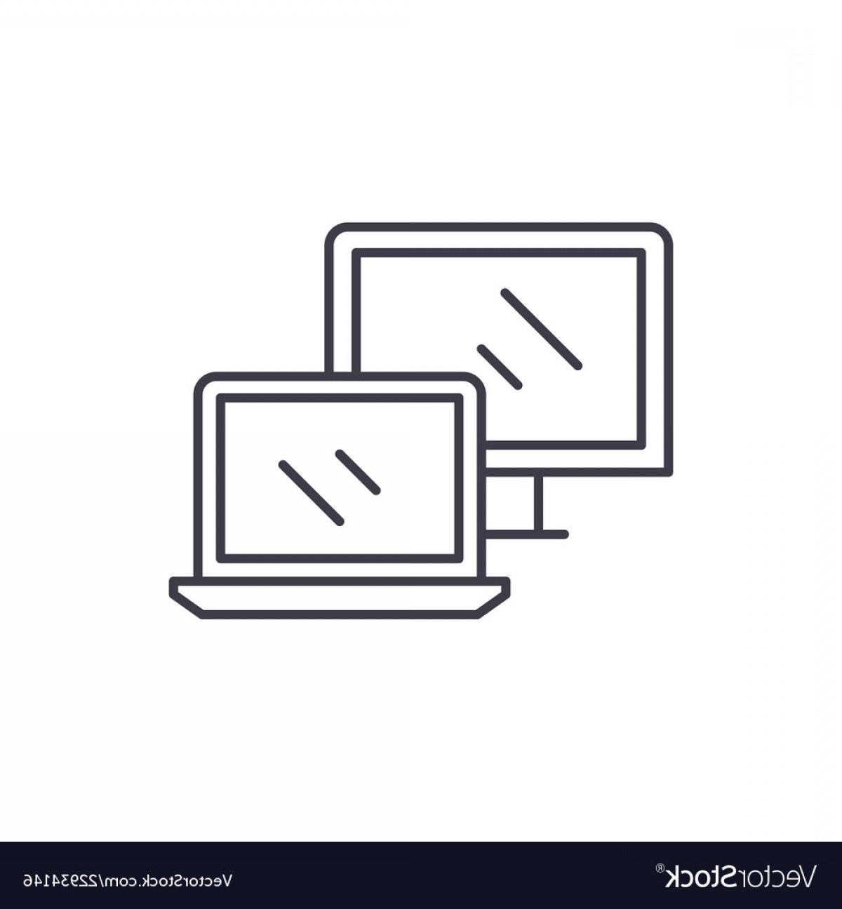 1200x1296 Laptop Vector Line Lamaison