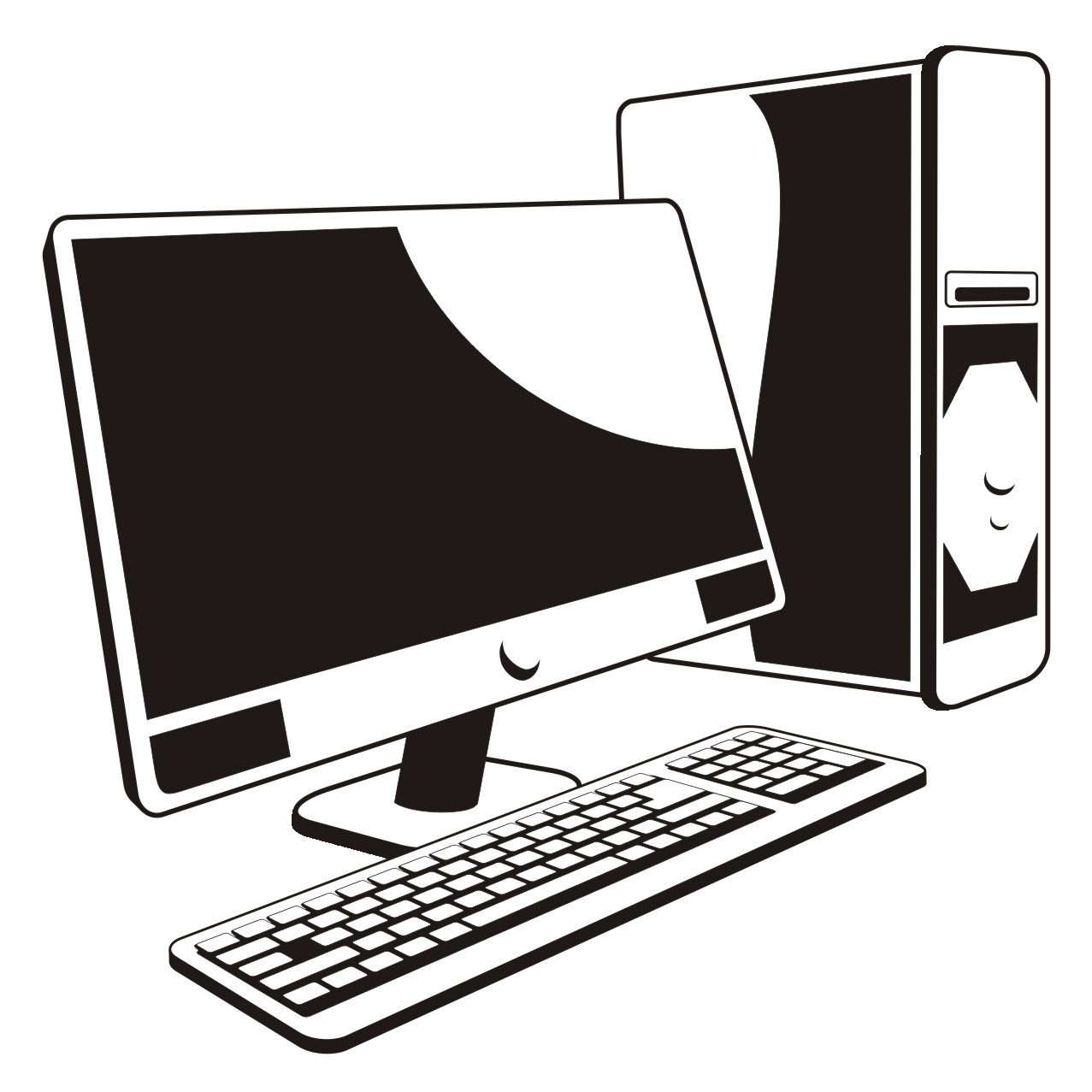 Computer Vector Image at Vectorified.com | Collection of Computer ...