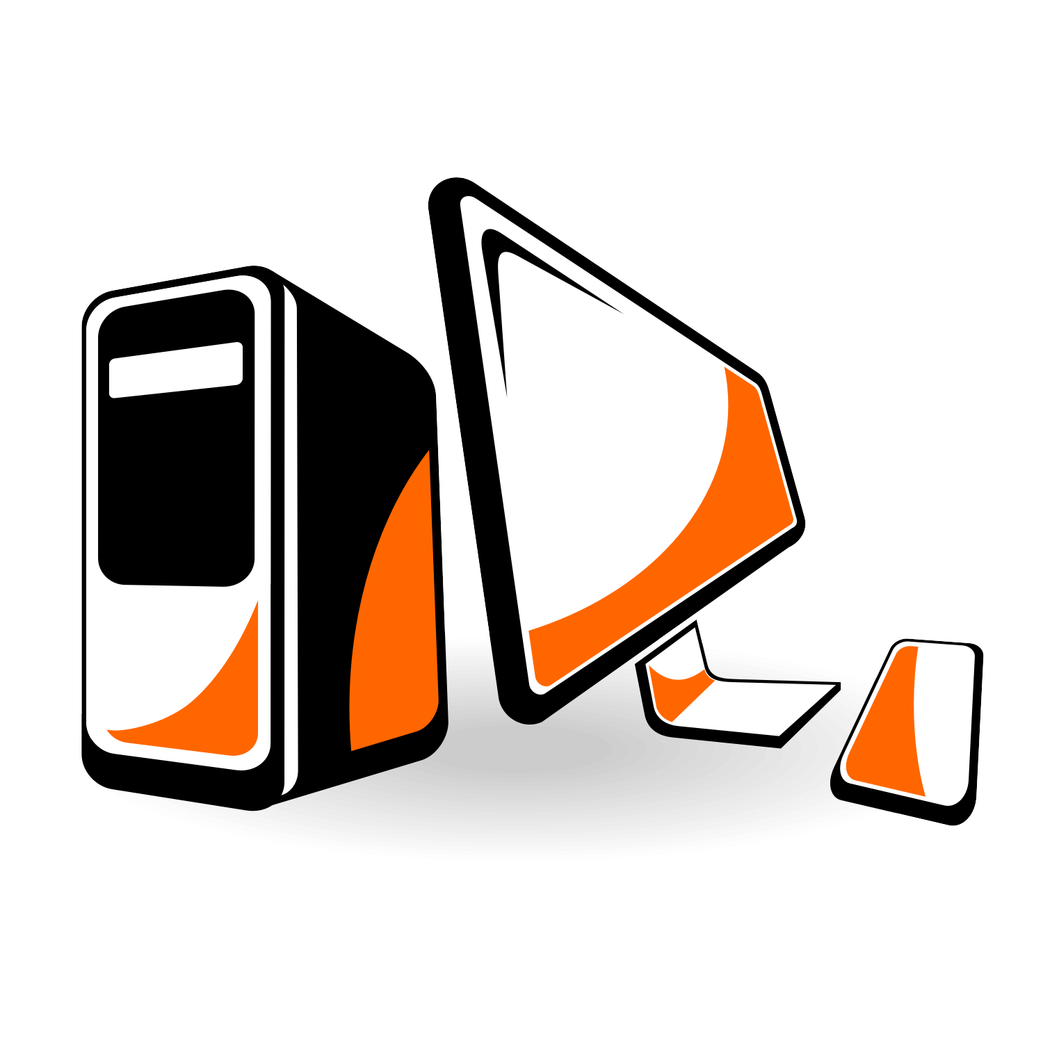 1500x1500 Vector For Free Use Grunge Computer Vector