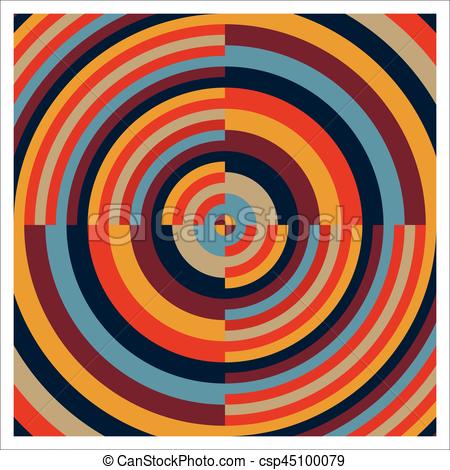 450x470 Colorful Concentric Circles Vector And Colorized Target