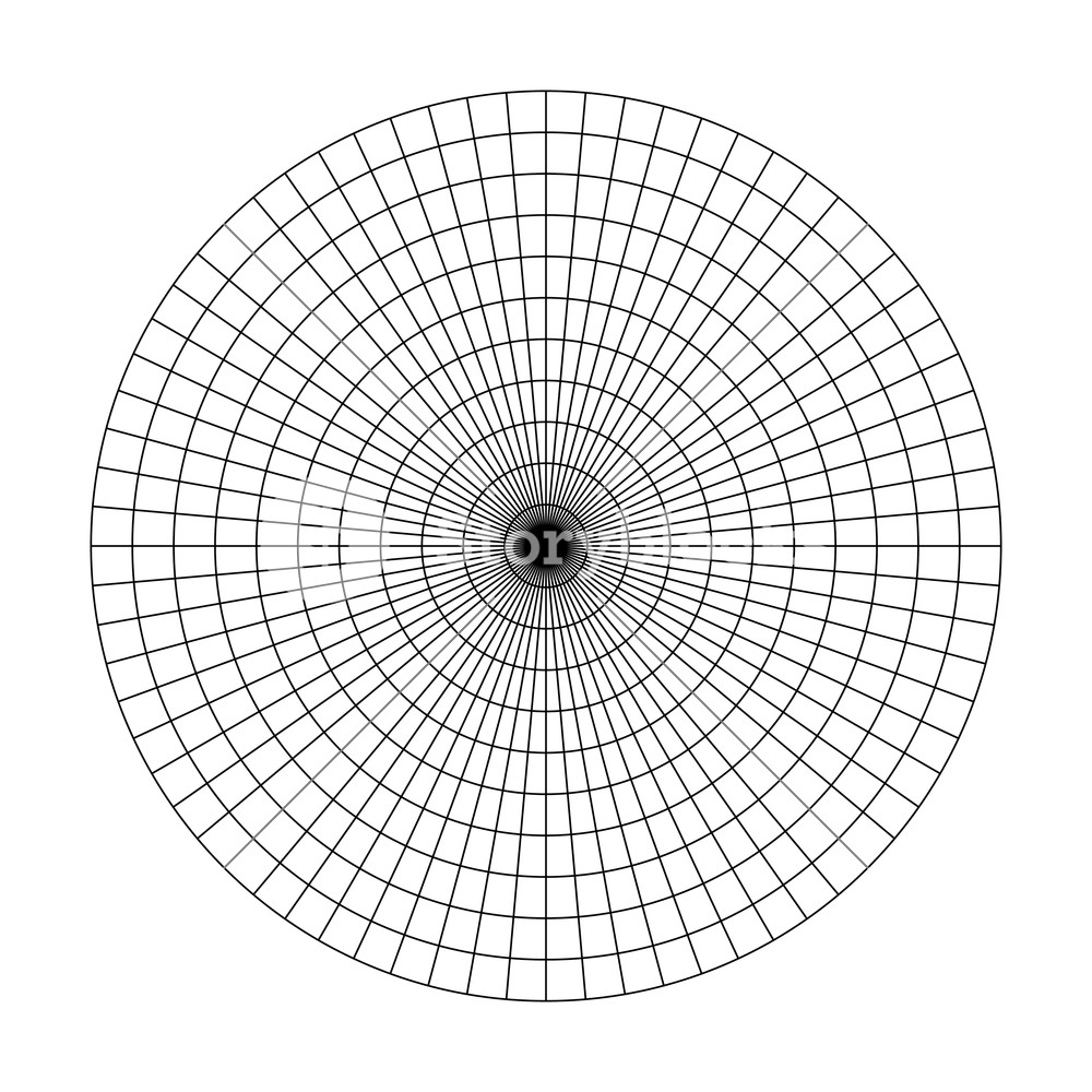 1000x1000 Polar Grid Of Concentric Circles And Degrees St Blank