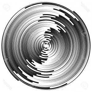300x300 Stock Vector Concentric Circles Geometric Element Radialc