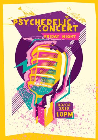 346x490 Psychedelic Concert Poster