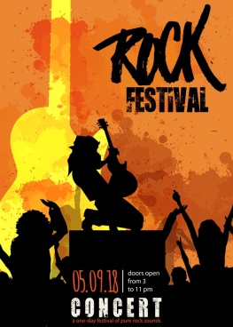 263x368 Vector Rock Band Posters Free Vector Download